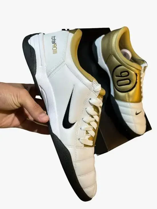 Nike Total 90 III SP White Metallic Gold HJ9351-101 Indoor Soccer Shoes - Picture 4 of 16